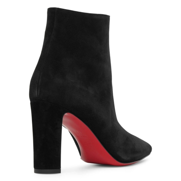 Christian Louboutin Suprabooty 85 black suede ankle boots 40.5 - Picture 5 of 14